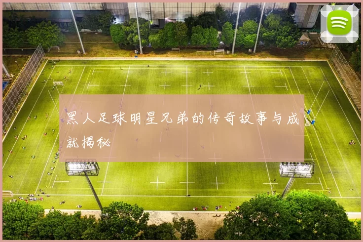 黑人足球明星兄弟的传奇故事与成就揭秘